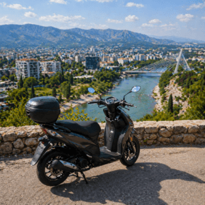 scooter rental Podgorica city ride Montenegro